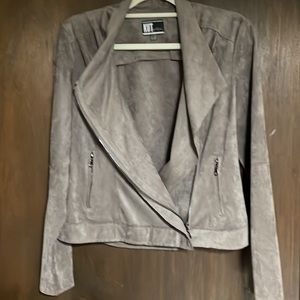Kut from the Kloth faux suede moto jacket size M
